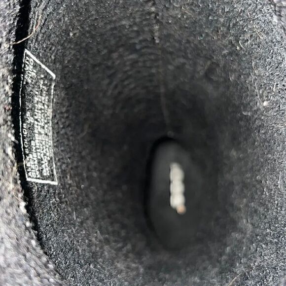 Bogs Alex Solid Black Boots Fleece Lined Ribbon Accent - Picture 3 of 14